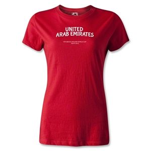 United Arab Emirates FIFA Beach World Cup 2013 Womens T Shirt (Red)