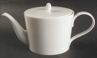 Royal Doulton Gordon Ramsay White (Bone) Teapot & Lid, Fine China Dinnerware   B