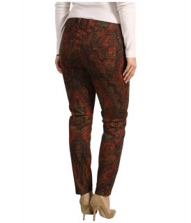 Lucky Brand Plus Size Ginger Skinny Jean in Vintage Rug Print Womens Jeans (Brown)