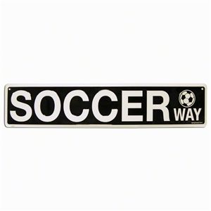 hidden Soccer Way Aluminum Sign