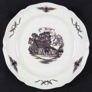 Wedgwood Philadelphia Dinner Plate, Fine China Dinnerware   Eagles/Ribbons/Laure