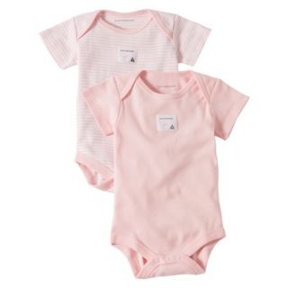 Burts Bees Baby Infant Girls 2 Pack Bodysuits   Blossom 12 M