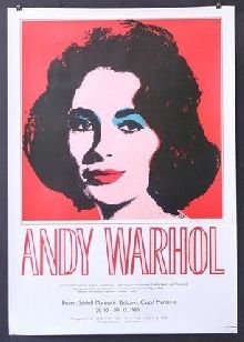 Andy Warhol   Elizabeth Taylor Poster