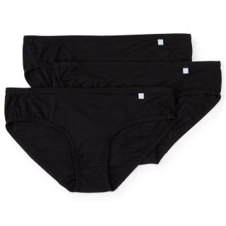 Jockey Elance Supersoft 3 pk. Bikini Panties   2070, Black
