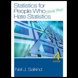 Statistics for People Who (Think They) Hate Statistics   With Cd and Study Guide