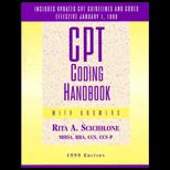 CPT Coding Handbook With Answers 1999