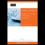 CAIA Level II Advanced Core Topics in Alternative Investments