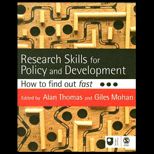 Research Skills for Policy and Development  How to Find Out Fast