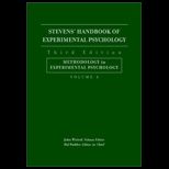 Stevens Handbook of Experimental Psychology  Methodology in Experimental Psychology, Volume 4