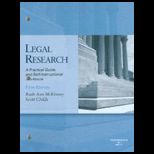 Legal Research  A Practical Guide and Self Instructional Workbook  With Prob. Set