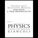 Physics Principles With Application Volume 1 Instructors. Solution Man