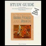 Abnormal Psychology and Modern Life / Study Guide with 1998 Update