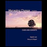 Managing Change: Cases and Concepts