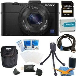 Sony Cybershot DSC RX100M II Cyber shot 20.2MP Digital Camera Kit   Black