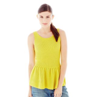 JOE FRESH Joe Fresh Sleeveless Peplum Top, Green