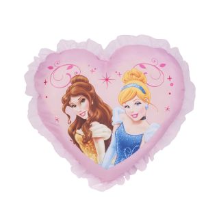 Disney Princess Forever Heart Decorative Pillow, Pink, Girls