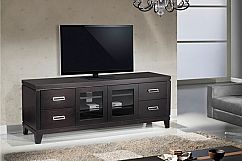 70 Transitional TV Stand, Media Console for Flat Screen and Audio