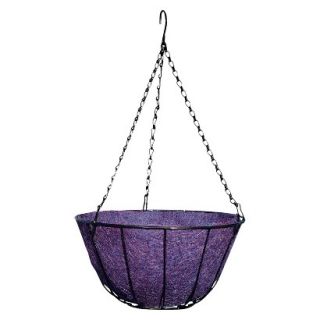 16 Chateau Hanging Basket  Purple  Black Chain