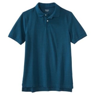 Mens Classic Fit Polo Shirt Atlantis blue turquoise L