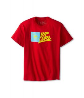 Rip Curl Kids Brash Premium Tee Boys T Shirt (Red)