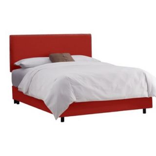 Skyline Queen Bed: Skyline Furniture Arcadia Nailbutton Border Linen Bed  