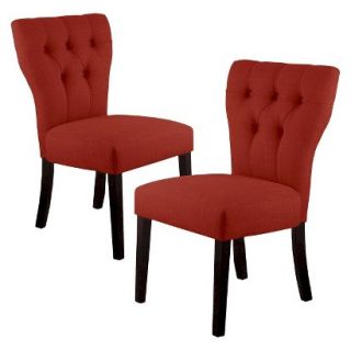 Skyline Dining Chair Set: Marlowe Dining Chair   Red (Set of 2)