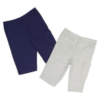 Gerber Onesies Newborn Boys 2 Pack Pant   Blue/Grey 0 3 M