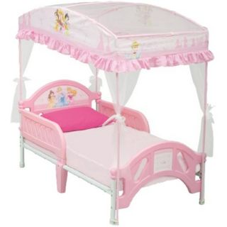 Toddler Bed: Delta Childrens Products Toddler Canopy Bed   Disney Princess