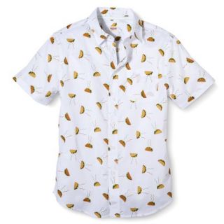 Mossimo Supply Co. Mens Short Sleeve Button Down   Taco Print S