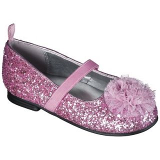 Toddler Girls Genuine Kids from OshKosh Glitter Ballet Flats   Pink 11