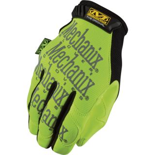 Mechanix Wear Safety Original Glove   Hi Vis Yellow, XL, Model SMG 91