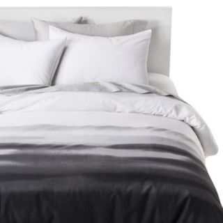 Room Essentials Watercolor Comforter Set   Black/White (Full/Queen)