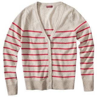 Merona Petites Long Sleeve Deep V Neck Cardigan Sweater   Pink SP