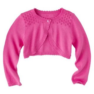 Infant Toddler Girls Long Sleeve Cardigan   Pink 4T