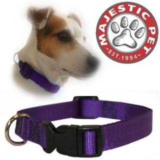 Majestic Pet Adjustable Collar   Purple (Large)