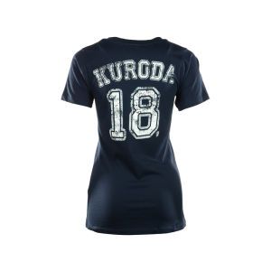 New York Yankees Hiroki Kuroda Majestic MLB Womens Sugar Player T Shirt