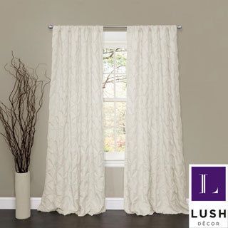 Lush Decor Lake Como Ivory 84 inch Curtain Panel