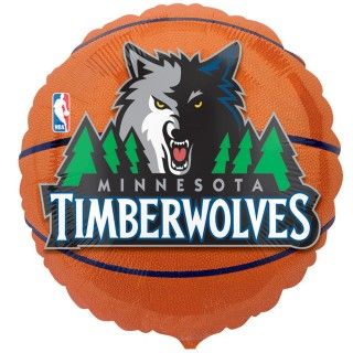 Minnesota Timberwolves Basketball Foil Balloon