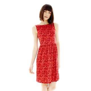 JOE FRESH Joe Fresh Sleeveless Gathered Dress, Coral