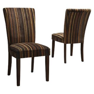 Dining Chair: Dolce Chair   Stripe Print (Set of 2)