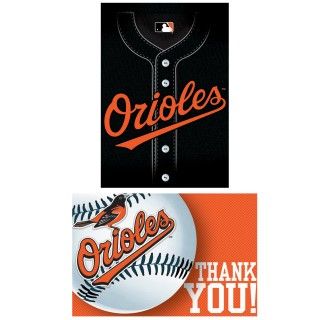 Baltimore Orioles Baseball   Invites Thank You Combo