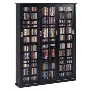 Media Storage Cabinet: Multimedia Storage Cabinet   Black