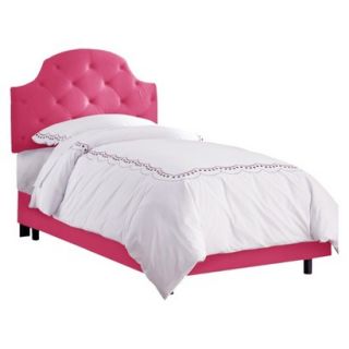 Skyline Kids Bed: Skyline Furniture Juliette Tufted Kids Bed   Hot Pink