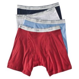 Fruit of the Loom Mens Boxer Briefs 4 Pack   Assorted Colors M