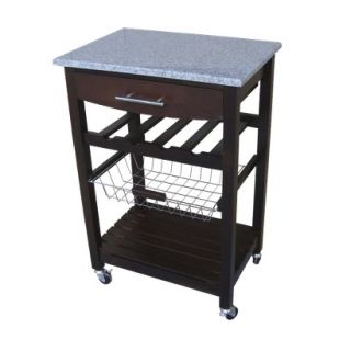 Kitchen Cart: Granite Top Kitchen Cart