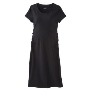 Liz Lange for Target Maternity Short Sleeve Shirt Dress   Black M