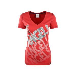 Los Angeles Angels of Anaheim 5th & Ocean MLB Womens Athletic Baby Jersey T Shirt