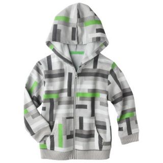 Circo Infant Toddler Boys Geometric ZipUp Sweatshirt   Gray Mist 4T