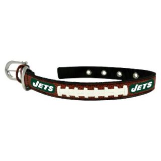 New York Jets Classic Leather Small Football Collar