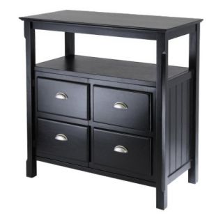 Buffet Winsome Timber Buffet Table   Black